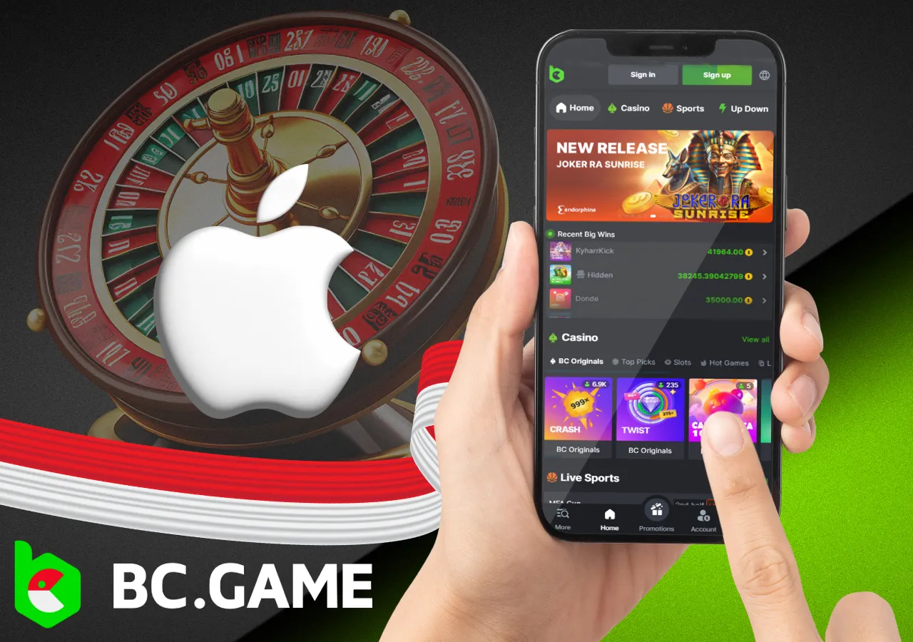 Quick access to online casinos on iOS