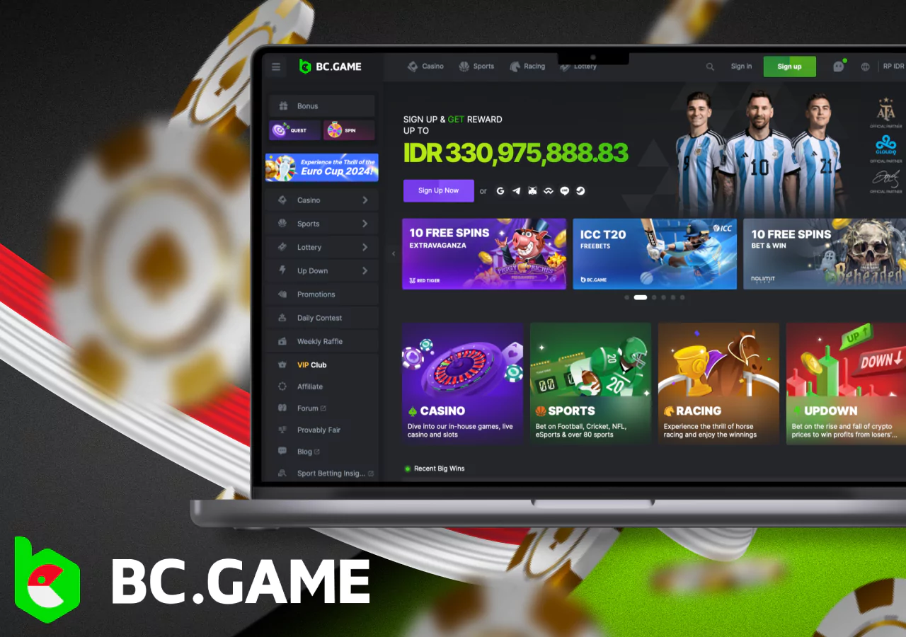 Bonus offers at BC Game online casino