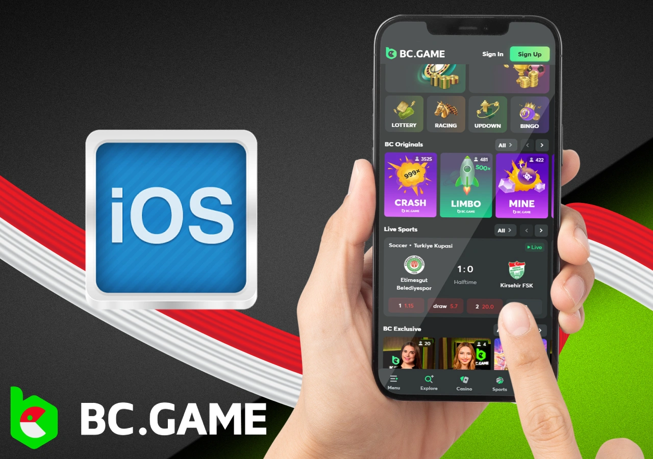 Read how to access the casino and betting from your iOS device